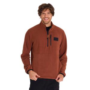 Polar Manga Larga Hombre Microfleece Quarter Zip Pullover Terracota CAT
