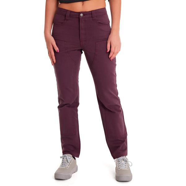 Pantalón Casual Mujer DOUBLE FRONT UTILITY BOTTOM Burdeo CAT