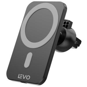 Cargador Magnético Inalámbrico Levo V+ Negro para Auto