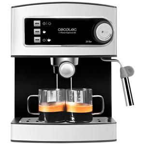 Cafetera Cecotec Power Espresso 20 Inox Expreso 2 Tazas Color Plateado