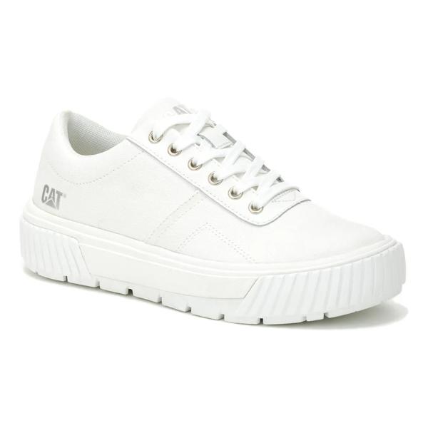 Zapatilla Casual Mujer Amp Canvas Blanco CAT