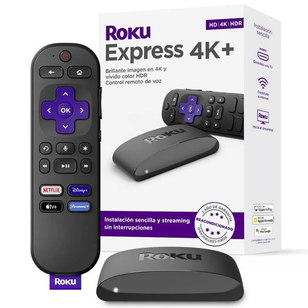 Roku Express 4K+ Refaccionado C/Voice Control