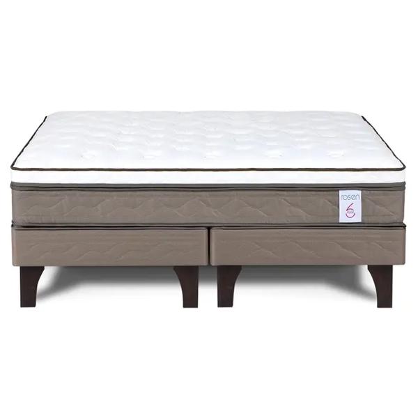 Cama Europea 2 Plazas New Style 6 Base Dividida Rosen