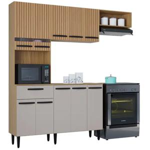 Kit Cocina 10 Puertas Dora Damasco/ripado/Off White