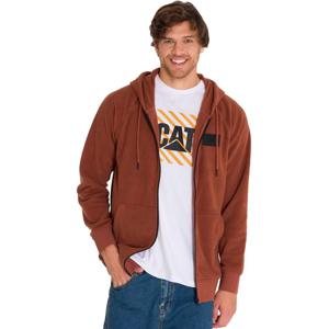Polar Microfleece Full Zip Hombre Terracota CAT