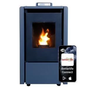 Estufa Pellet 6,2 Kw Wi-Fi 100 M² Betterlife