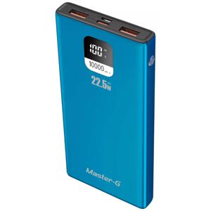 Batería Externa Power Bank 10000 Mah 22.5w Pd Master-G Color Azul