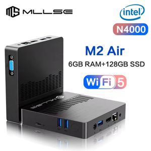 Mini PC M2 Air Intel Gemini Lake N4000 Windows 11 6GB RAM 128GB ROM WiFi Bluetooth