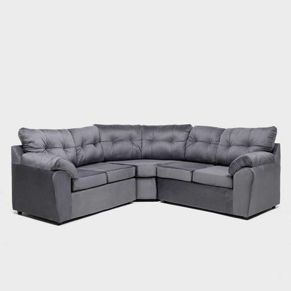 Almore Sofá Seccional Belen 5 Cuerpos Gris 210x90CM