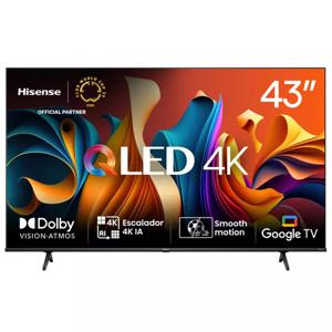 QLED Smart TV 43" 4K UHD Q6N Google TV Hisense