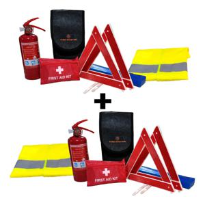 Pack X2 Kit Seguridad Auto 1 Kg Bolso Alfombra + Chaleco