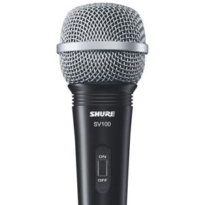 Microfono Dinamico Sv100 Shure Color Negro