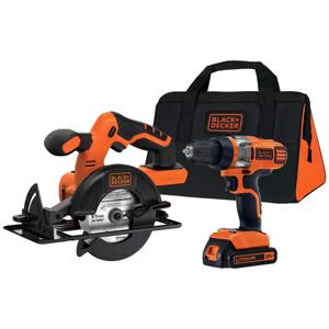 Kit Taladro Atornillador + Sierra Circular 20V BLACK+DECKER BDCD220CS-B2C