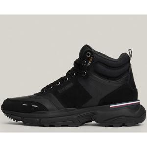 Zapatillas Hombre Tommy Hilfiger Casual Negro Cuero