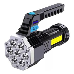 Linterna Led Usb Recargable Foco Camping 7 Focos Cob Led