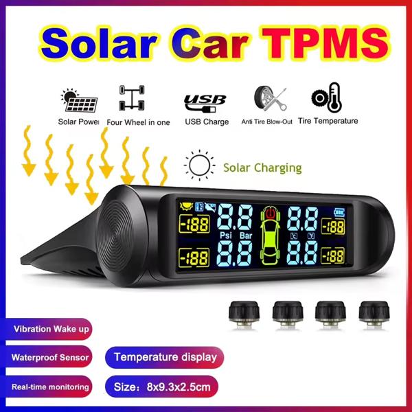 Sistema de Supervisión de Presión de Neumáticos Solar TPMS Inteligente