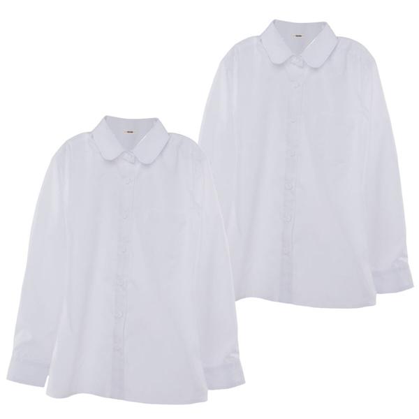 Pack 2 Blusa Escolar Niña Talla 14 y 16 Crescendo