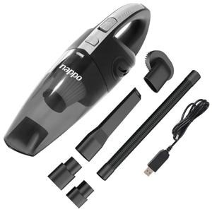 Aspiradora Inalámbrica De Mano Nappo 50w Batería Recargable Color Negro