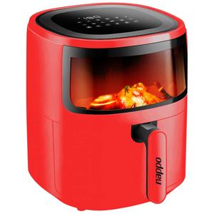 Freidora De Aire Digital Nappo 1500w 5.7 Litros Con Luz Y Visor Roja