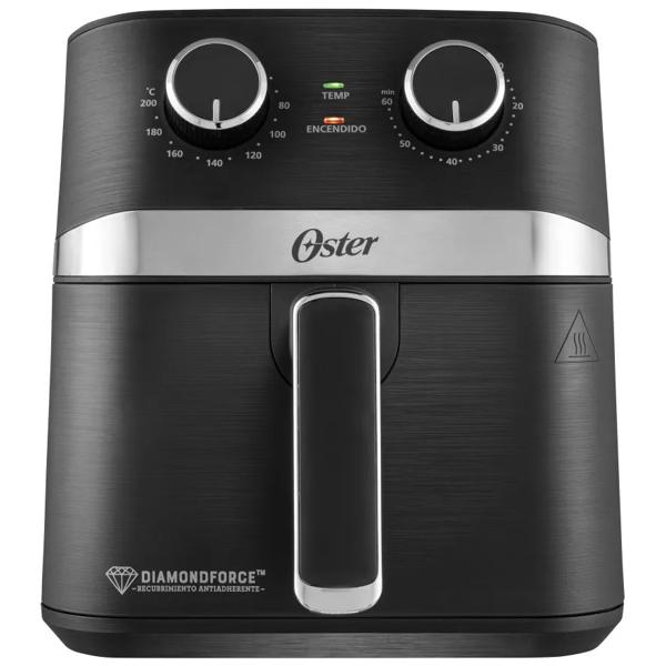 Freidora De Aire Manual 4lt Oster Diamondforce Color Negro