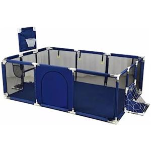 Corral Seguridad Bebes Con Aro De Basket 180cm azul