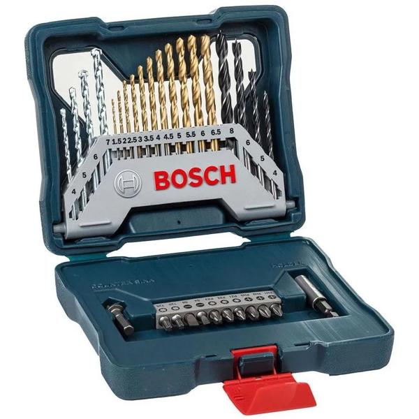 Kit De Brocas Y Puntas De Titanio Bosch X-line 30 Unidades