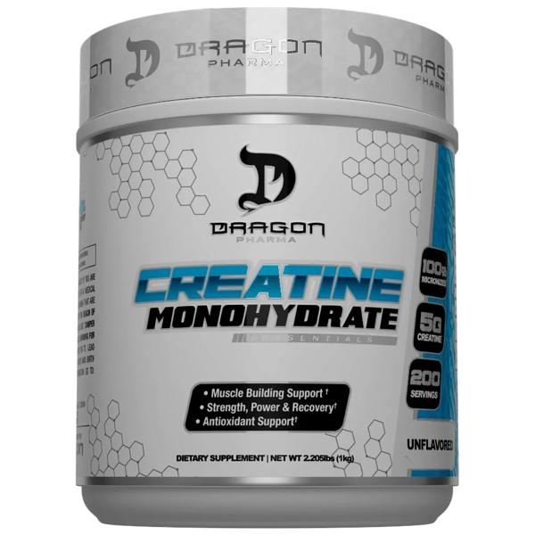 Creatina 1 Kilo Dragon Pharma 200 Porciones Sin Sabor