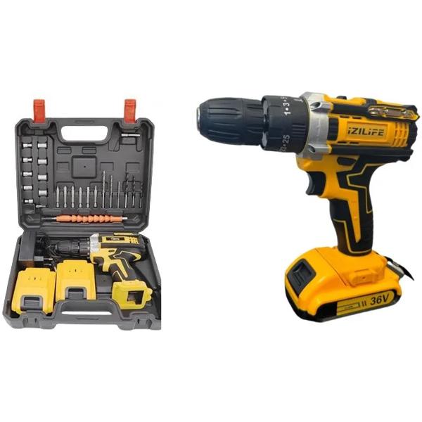 Kit Taladro Destornillador Inalámbrico 36v + 2 Baterías