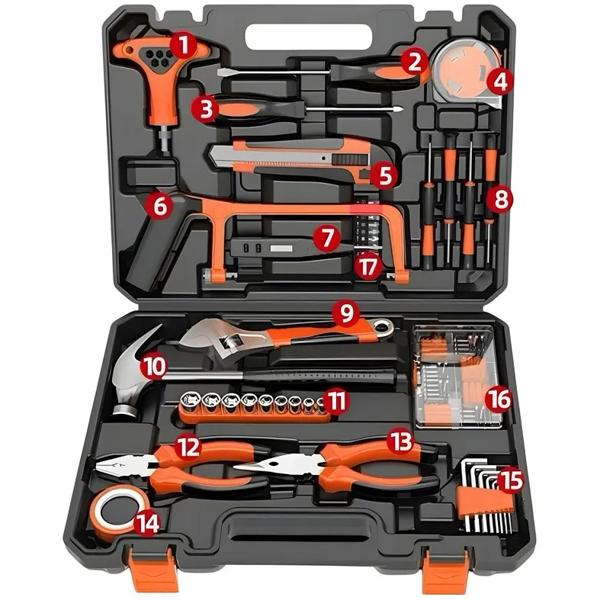 Set Herramientas 105 Piezas 17 Tipos Con Caja By Lubabycas