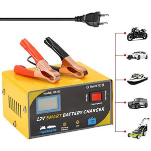 Cargador De Batería de Auto, Moto, Automático Inteligente De 12 V/7 A