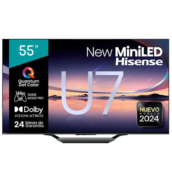 Mini LED 55'' Hisense 55U7N Smart TV 4K