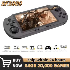 Consola de Videojuegos Portátil Retro SF3000, Pantalla IPS 4,5', 854x480, 3000mAh