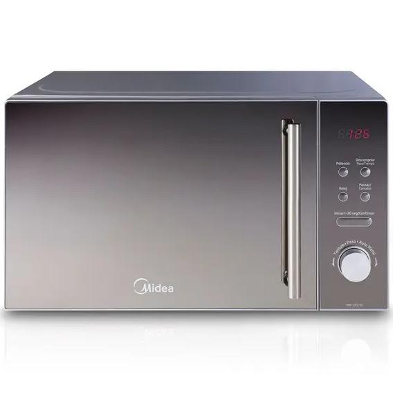Microondas Digital 20 Litros Mirror Plus 20 Gris Midea