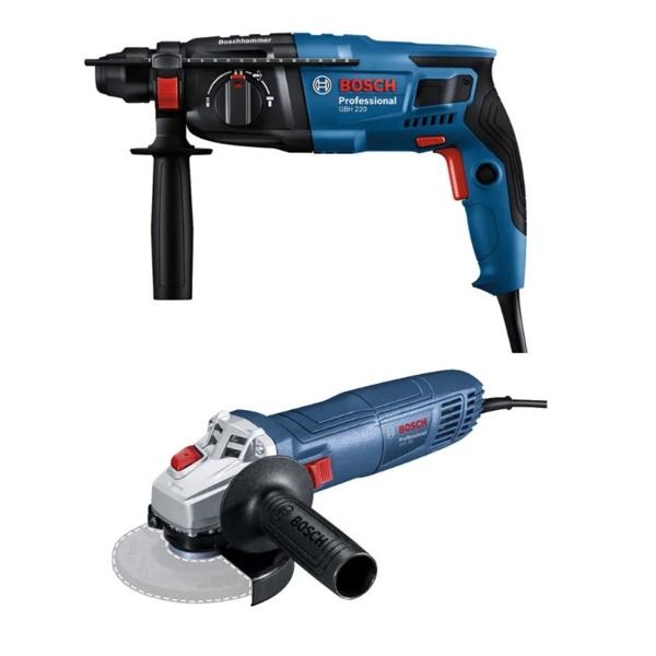 Martillo Perforador Gbh 220 + Esmeril Gws 700 bosch
