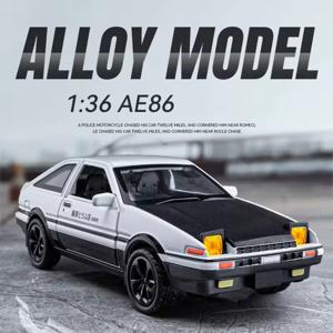 Auto a Escala 1:36 Toyota AE86 Cuerpo Metálico, Luces y Sonido