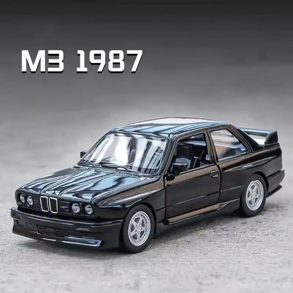 Auto a Escala 1/36 BMW M3 1987 Cuerpo Metálico, con Luz y Sonido