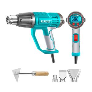 Pistola de Calor Industrial 2000w 600°c + 4 Accesorios TOTAL