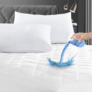 Cubre Colchón Impermeable 2 Plazas + Fundas Okaeri