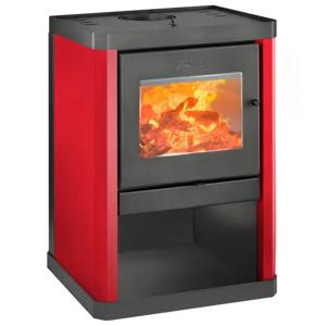 Estufa Leña 10000W Classic 400 Rojo Amesti