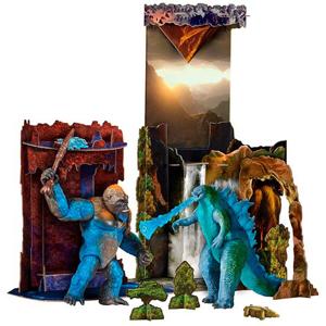 Set Figuras Godzilla Con Diorama