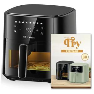 Freidora De Aire Mouvair Clear Fry 6 L Color Negro