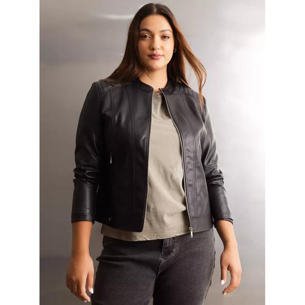 Chaqueta Trucker Cuero Sintético