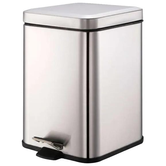 Basurero Cuadrado Plata 2.8 L