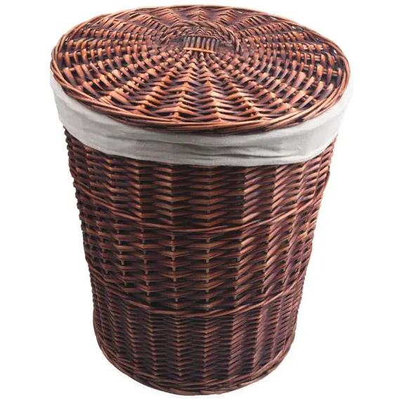 Hamper Mimbre Tapa 44 lt Redondo