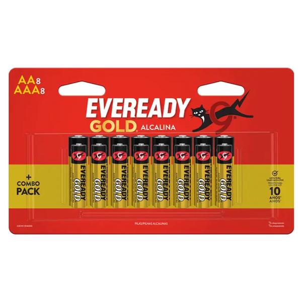 Pack Pilas Alcalinas AA 8 und. + AAA 8 und.