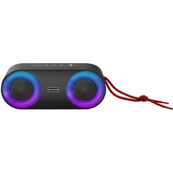 Parlante Portátil Bluetooth Aiwa 20w Ipx5 Radio Fm Aw-sj215 Color Negro