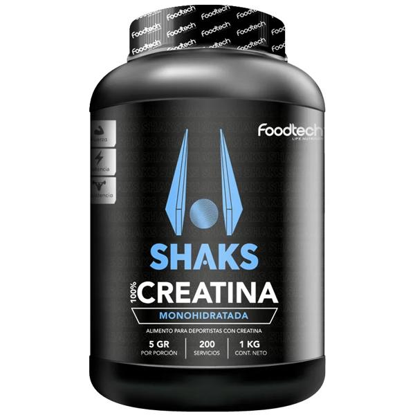Shaks 100% Creatina 1kg - Foodtech