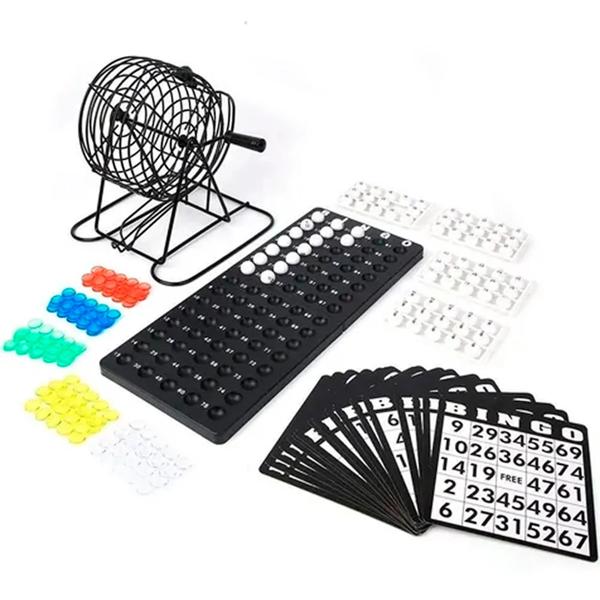 Set De Bingo Lota Completo Incluye Tombola Fichas Pelotas