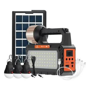 Kit Emergencia Energía Radio Solar Multiusos Ampolletas Linterna USB