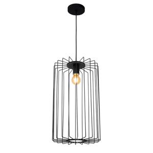 Lámpara Colgante Cela 1 Luz Acero Negro 30 cm